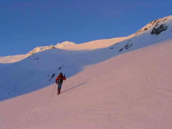 Ascensió a l'Aneto amb esquís. Col. Pito Costa