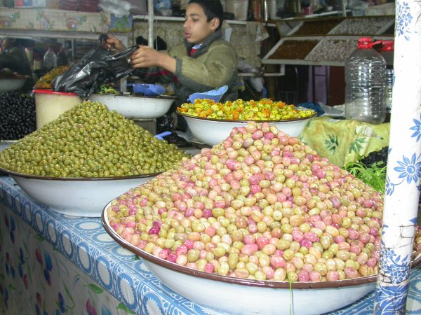 Olives al mercat de Taroudannt 