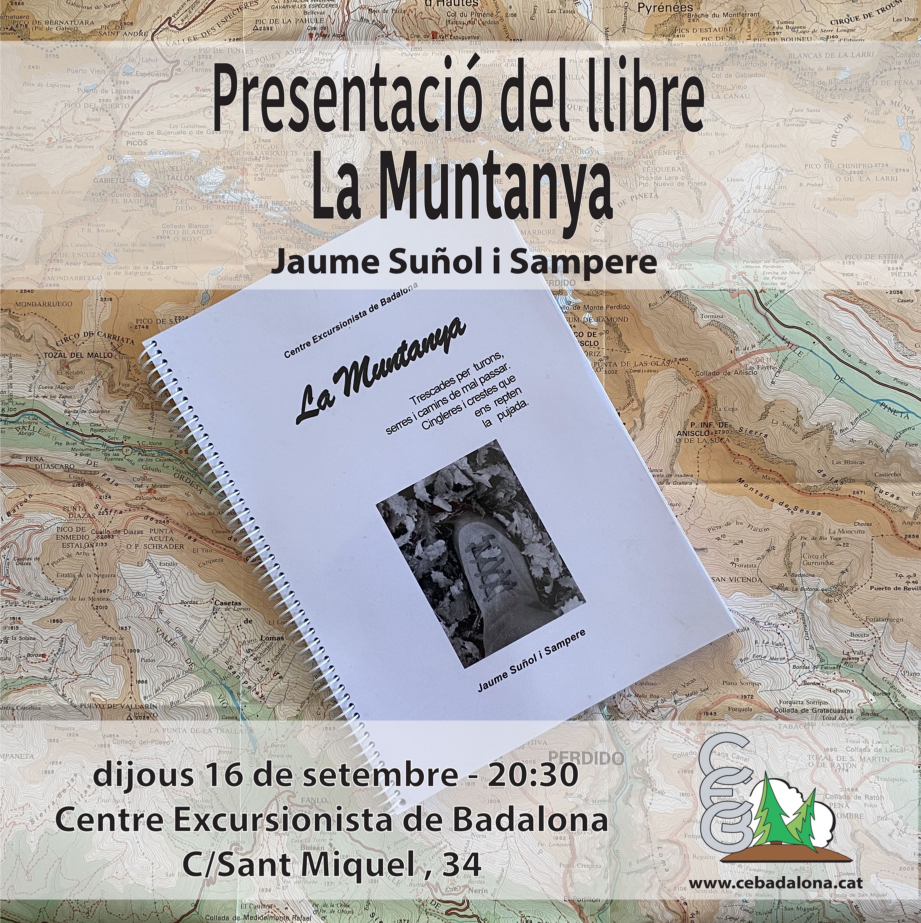 Presentació del llibre "La Muntanya" a càrrec de Jaume Suñol