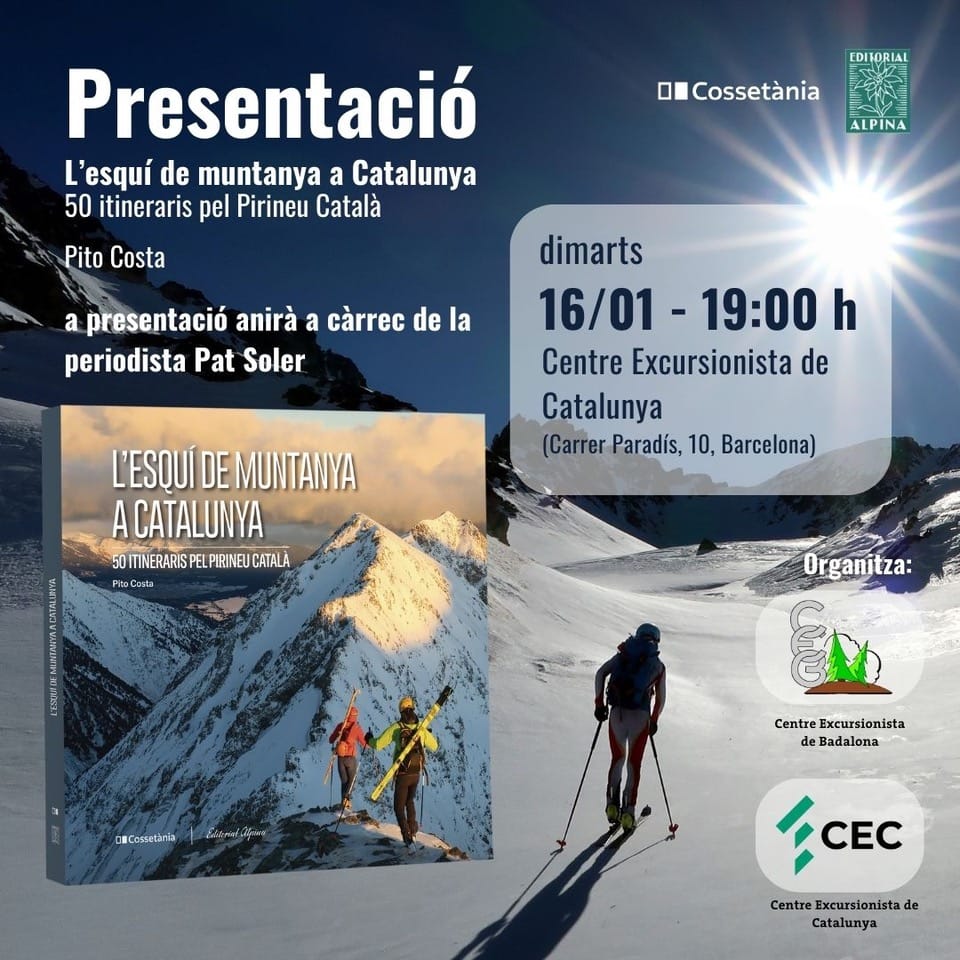 Presentació llibre "L'esquí de muntanya a Catalunya", d'en Pito Costa