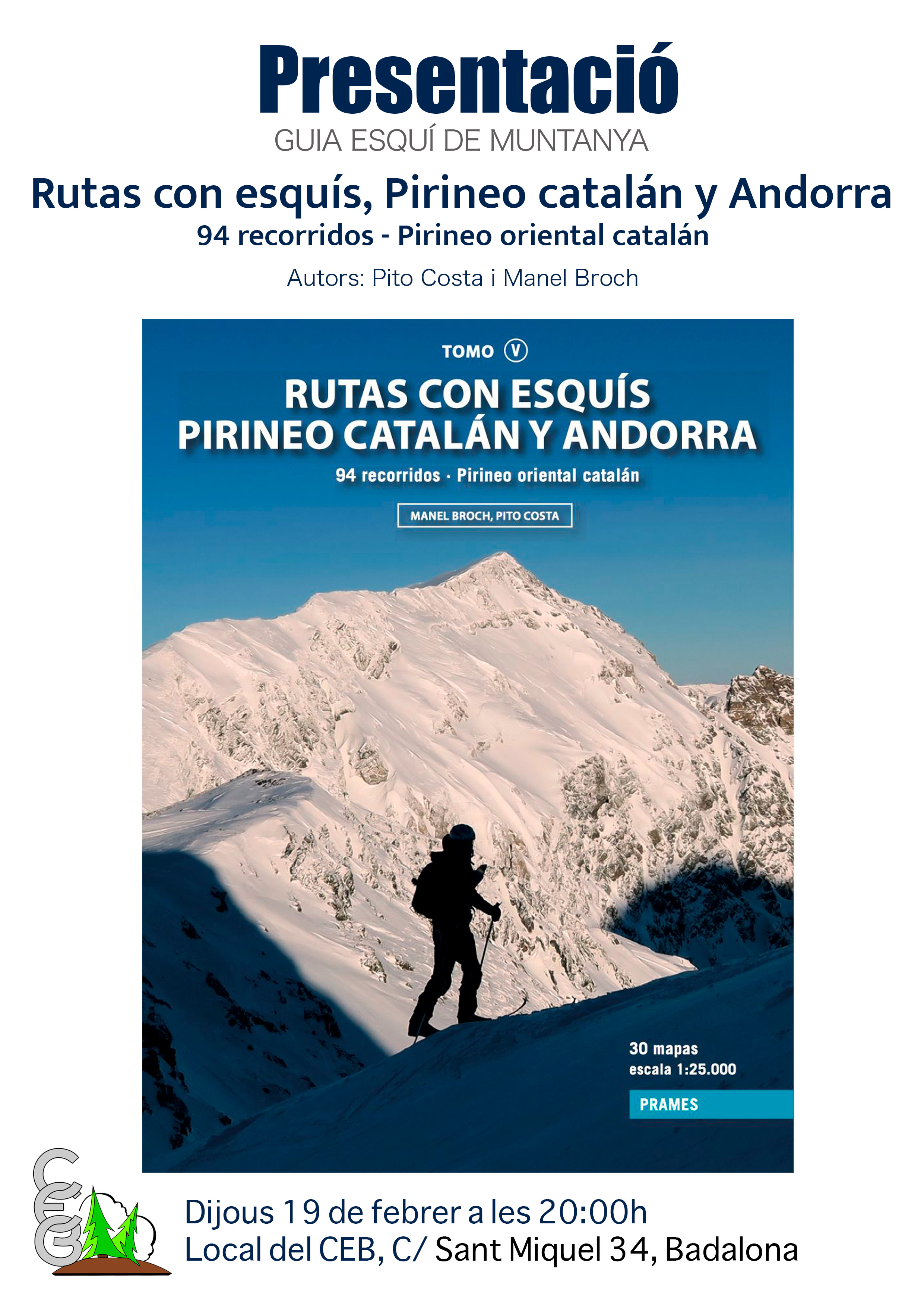 Presentació llibre "Rutas con esquís, Pirineo Catalán y Andorra" 